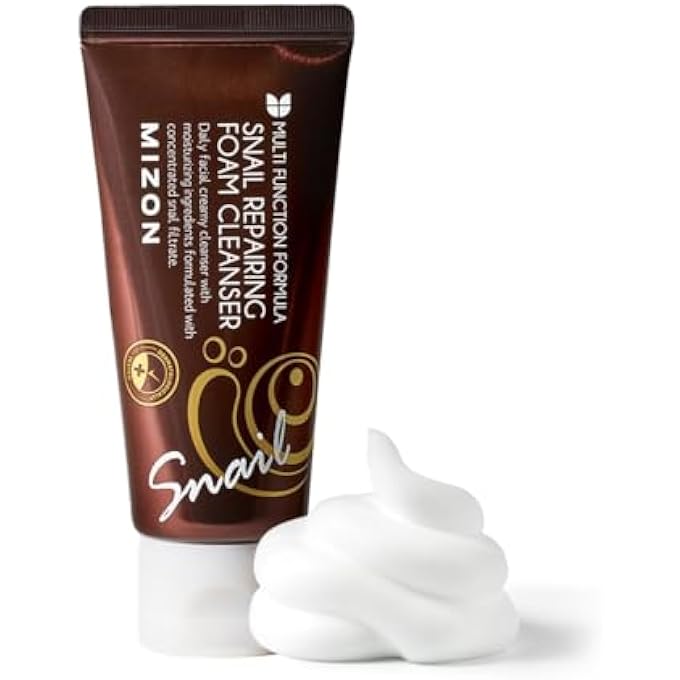 MIZON SNAIL REPAIRING FOAM CLEANSER, 1.92 OUNCE - Image 1